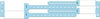Wristband Set, 4-Part, Mother-Baby Set, Imprinter, Custom Printed, Blue, 100/bx