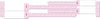 Wristband Set, 4-Part, Mother-Baby Set, Imprinter, Custom Printed, Pink, 100/bx