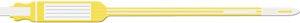 Wristband, Adult/ Pediatric, Insert, Self Adhesion, Tri-Laminate, Yellow, 250/bx