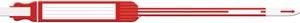 Wristband, Adult, Insert, Self Adhesion, Tri-Laminate, Red, 250/bx