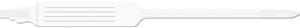 Wristband, Adult, Insert, Self Adhesion, Tri-Laminate, X-Wide, White, 250/bx