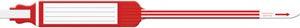 Wristband, Adult, Insert, Self Adhesion, Tri-Laminate, X-Wide, Red, 250/bx