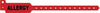 Wristband, Adult/ Pediatric, Tri-Laminate, Allergy, Red, 500/bx