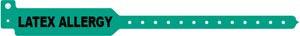 Wristband, Adult, Tri-Laminate, Latex Allergy, Green, 500/bx