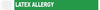 Wristband, Tyvek, 1", Latex Allergy, Green, 1000/bx