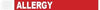 Wristband, Tyvek, 1", Allergy, Red, 1000/bx
