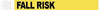 Wristband, Tyvek, 1", Fall Risk, Yellow, 1000/bx