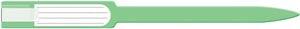 Wristband, Adult/ Pediatric, Insert, Self Adhesion, Soft Vinyl, Green, 250/bx