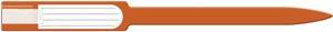 Wristband, Adult/ Pediatric, Insert, Self Adhesion, Soft Vinyl, Custom Printed, Orange, 250/bx