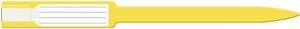 Wristband, Adult/ Pediatric, Insert, Self Adhesion, Sealing, Soft Vinyl, Custom Printed, Yellow, 250/bx