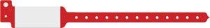 Wristband, Adult/ Pediatric, Imprinter Tri-Laminate, Custom Printed, Red, 500/bx