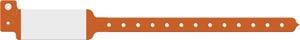 Wristband, Adult/ Pediatric, Imprinter Tri-Laminate, Custom Printed, Orange, 500/bx