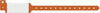Wristband, Adult/ Pediatric, Imprinter Tri-Laminate, Custom Printed, Orange, 500/bx