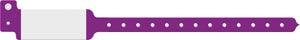 Wristband, Adult/ Pediatric, Imprinter Tri-Laminate, Custom Printed, Purple, 500/bx