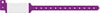 Wristband, Adult/ Pediatric, Imprinter Tri-Laminate, Custom Printed, Purple, 500/bx