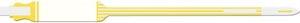 Wristband, Adult/ Pediatric, Imprinter Tri-Laminate, Self Adhesion, Yellow, 250/bx