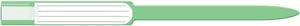 Wristband, Adult, Insert, Self Adhesion, Soft Vinyl, Green, 250/bx