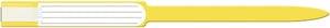 Wristband, Adult, Insert, Self Adhesion, Soft Vinyl, Yellow, 250/bx