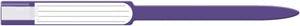 Wristband, Adult, Insert, Self Adhesion, Soft Vinyl, Custom Printed, Purple, 250/bx