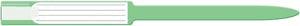 Wristband, Adult, Insert, Self Adhesion, Sealing, Soft Vinyl, Custom Printed, Green, 250/bx