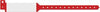 Wristband, Adult, Imprinter Tri-Laminate, Custom Printed, Red, 500/bx