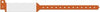 Wristband, Adult, Imprinter Tri-Laminate, Orange, 500/bx