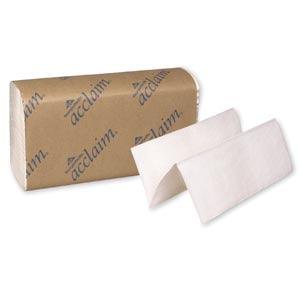 Multifold Towels, Paper Band, White, 9¼