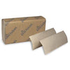 EPA Multifold Paper Towels, Paper Band, Brown, 9¼" x 9½" Sheets, 250 ct/pk, 16 pk/cs
