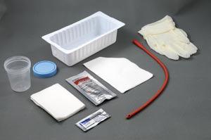 Urethral Catheter Tray, 14FR Red Rubber Urethral Catheter, Sterile (This Item Contains Latex), 20/cs