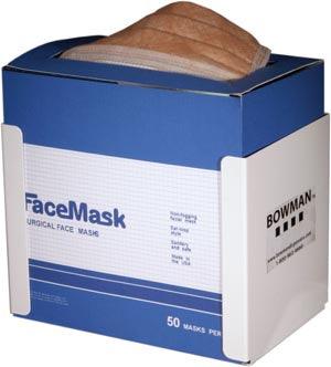 Face Mask Dispenser, Tie Style, Holds One Box of Tie Style Face Masks, Keyholes For Wall Mounting, White Powder Coated Metal, 8