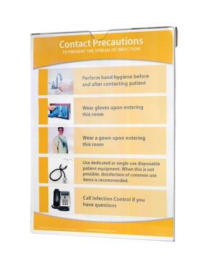 Sign Holder, Clip-On, Holds 8½