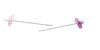 Detachable Wing Needle, 20G x 3½", Yellow, 25/bx