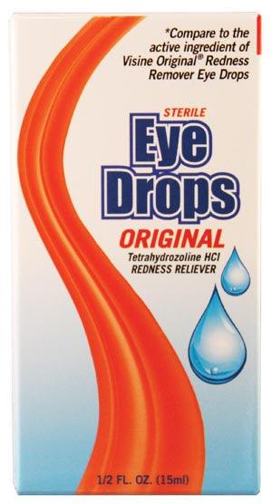 Redness Remover Eye Drops, 0.5 oz,  Compared to the Active Ingredients of Visine® Original Redness Remover Eye Drops, 48/cs