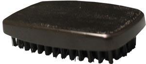 Block Handle Hairbrush (Military Style), Black, Nylon Bristles, 12/bx, 24bx/cs