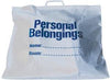 Belongings Bag with Handle, 18½" x 20", White Bag with Blue Imprint, 250/cs