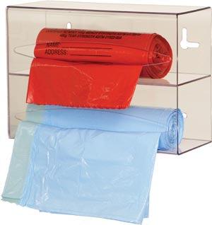 Bag Dispenser, Double, Holds Two Rolls of Bags up to 9