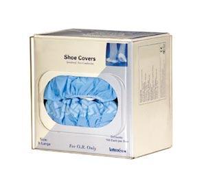 Shoe Cover Dispenser, Holds One Box of Shoe Covers, Keyholes For Wall Mounting, Clear PETG Plastic, 10½