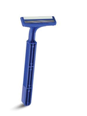 Twin Blade Plus Razor, Long Handle & Lubricating Strip, 10/bg, 10 bg/cs
