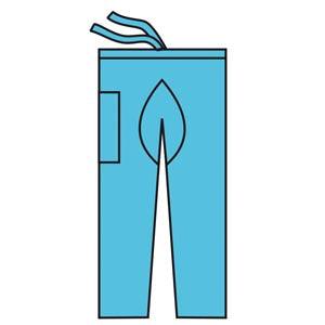 Scrub Pants, Blue, X-Large, 48/cs
