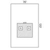 Bi-Limb Drape, 76" x 120", Sterile, 14/cs