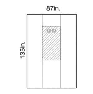Femoral Angiography Drape, Dual Window, X-Long, Sterile, 16/cs