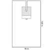 EENT Split Drape, Sterile, 3" x 23" Split, Control™ Fabric Reinforcement, Tube Holders, 76" x 124", 18/cs