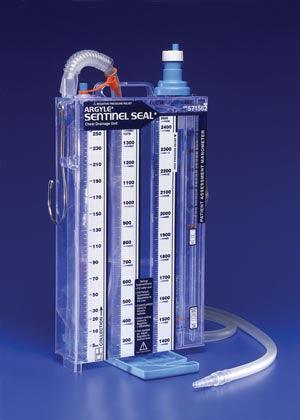 Dual Drain Chest Drainage Unit, Sterile, 5/cs