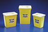 Sharps Container, 8 Gal, Yellow, Sliding Lid, 6" Round Opening, 17¾"H x 11"D x 15½"W, 10/cs