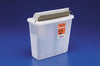Sharps Container, Mailbox-Style Lid, 5 Qt, Transparent Red, 20/cs