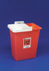 Container, 12 Gal Red, Sealing, Gasket Hinged Lid, 10/cs