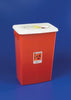 Container, 12 Gal Red, Slide Lid, 10/cs