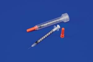Insulin Syringe, Needle, ½mL, 28 x ½