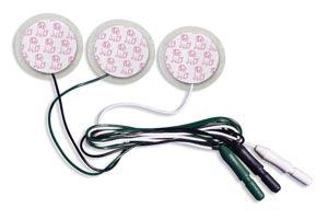 ECG Electrode, Neonatal, PuppyDog, Pre-Wired, Tape 1041PTS, Radiolucent Lead Wires, 3/strip, 100 strip/cs