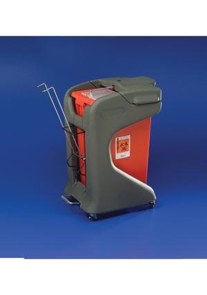 Foot Pedal Cart For 18 Gal Slide-Top Lid Large Volume & Chemotherapy Containers, 1/cs (10 cs/plt)